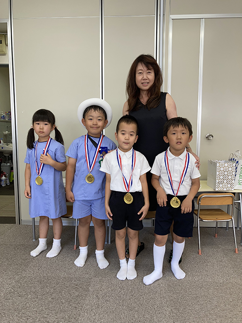 城星学園小学校の一次試験合格生徒がきてくれました