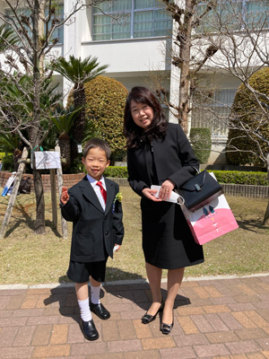 城星学園小学校入学式に来賓で参加させていただきました