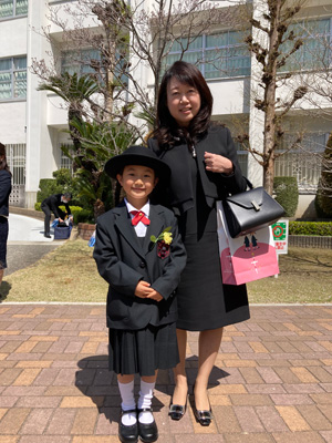 城星学園小学校入学式に来賓で参加させていただきました